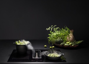 Inductie kookplaat met centrale afzuiging - Falmec