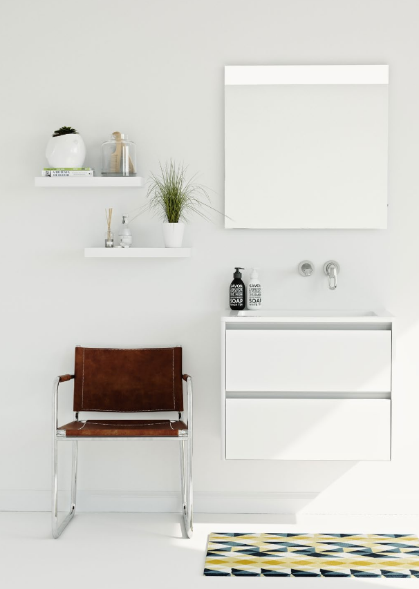 Modern en greeploos badkamermeubel