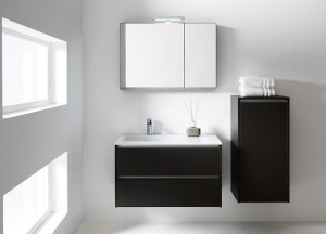 Droom badkamer in zwart en wit