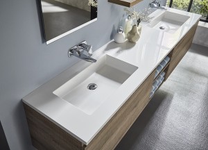 Op maat gemaakt tijdloos badkamermeubel