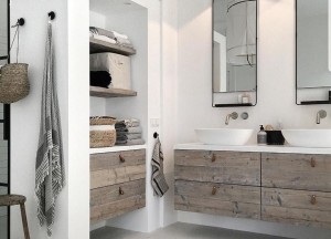 Badkamermeubel van oud vuren | RestyleXL - RestyleXL