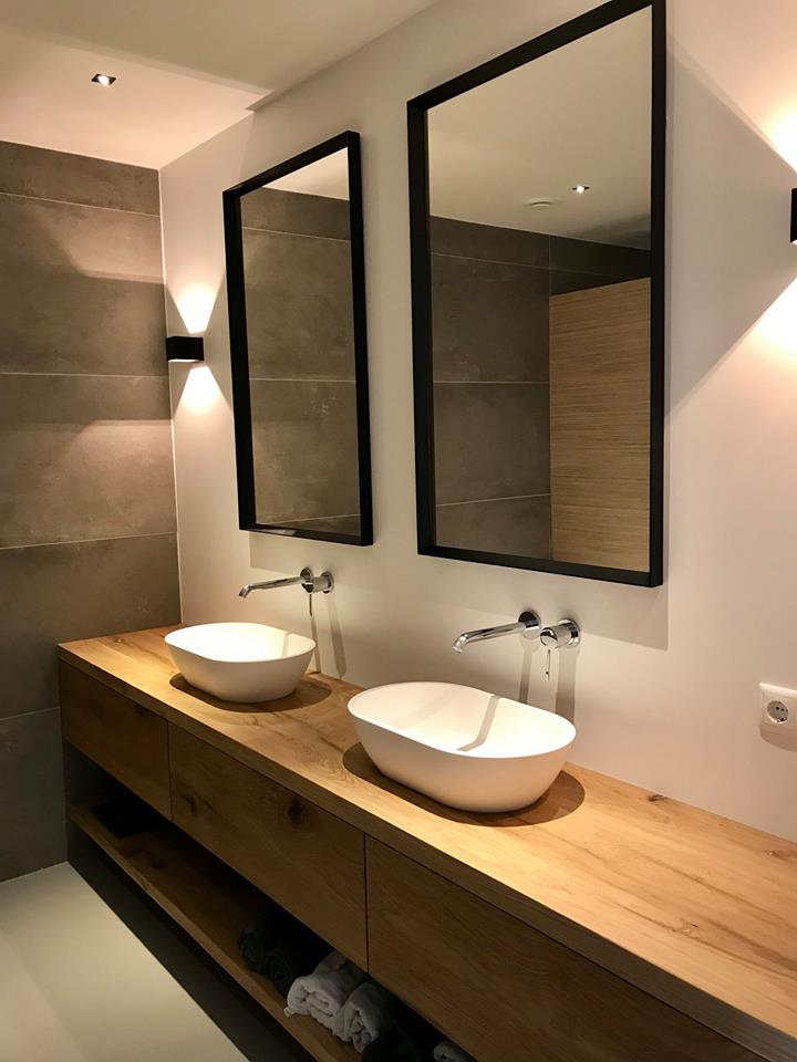 Op maat gemaakt houten badkamermeubel | RestyleXL