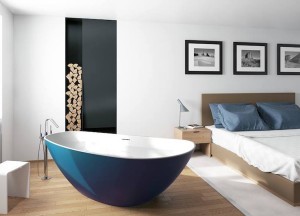 Asymmetrisch solid surface bad | Riho - 