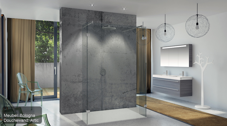 Luxe inloopdouche met glazen wand | Riho