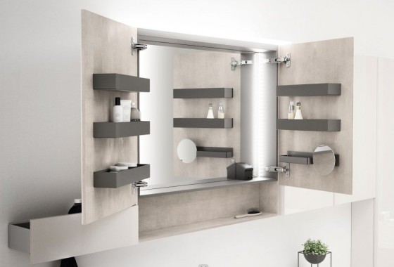 Ruime spiegelkast met binnenspiegel | Geberit Acanto - Geberit