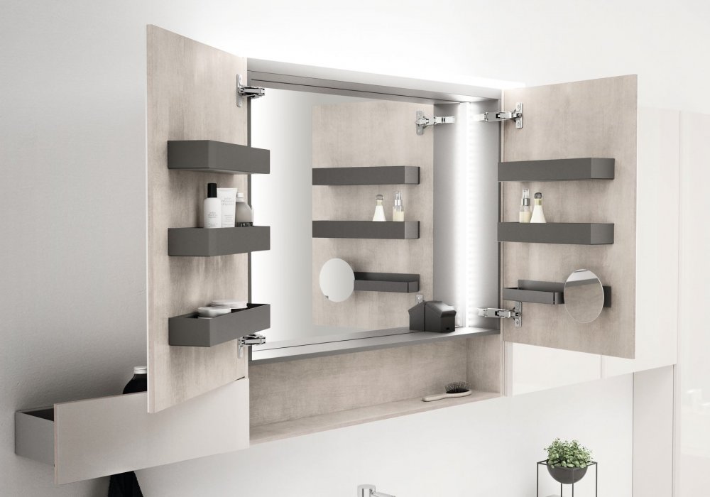 Ruime spiegelkast met binnenspiegel | Geberit Acanto