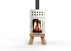 Mini houtkachel van geglazuurd keramiek | Stack Stoves