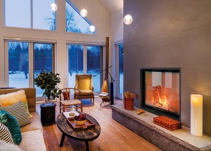 Lina 8770 brede liftdeurhaard hout | Schmid - Schmid via HIH