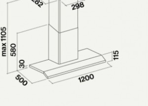 RVS afzuigkap met randafzuiging | Falmec