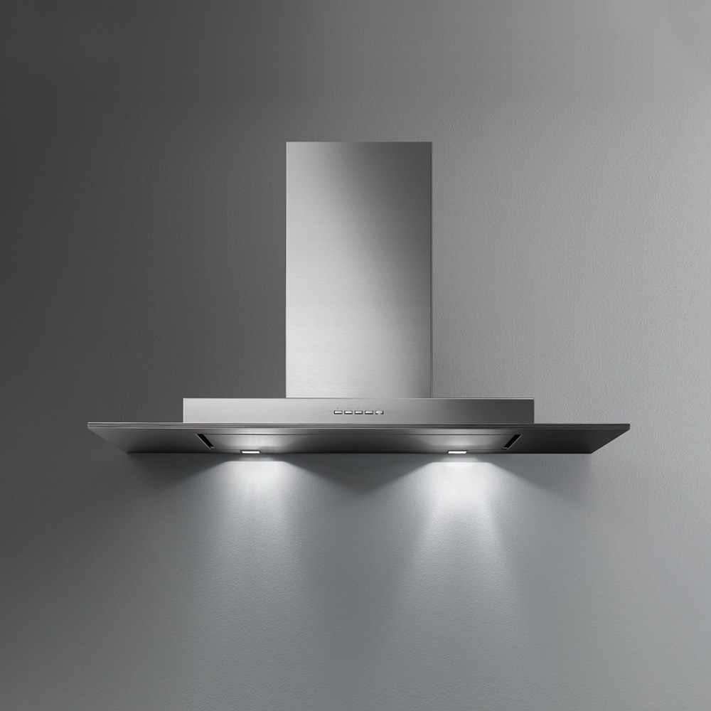 Afzuigkap met geluid isolerend paneel