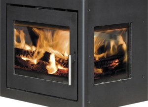 Hoek houthaard met vaste ruit | Meteor