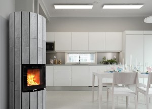 Moderne ronde speksteenkachel | NunnaUuni - NunnaUuni