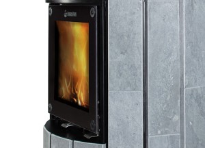 Moderne ronde speksteenkachel | NunnaUuni