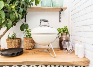 Luxe buitenbar met boomstamblad | Woodindustries