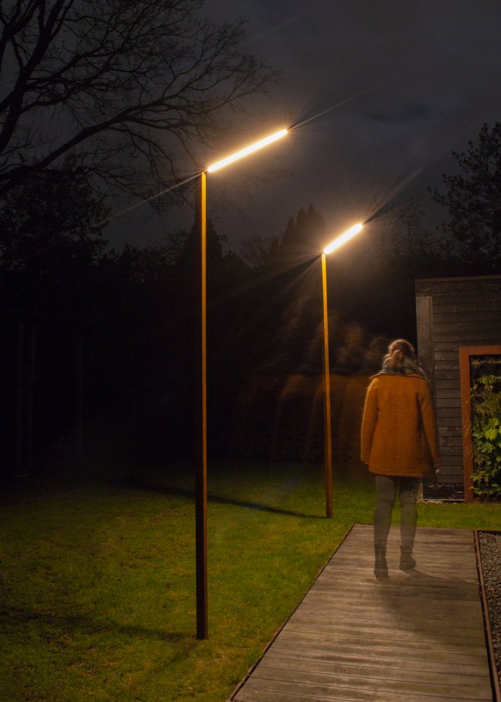 Cor-ten A stalen lantaarnpalen | Zeno