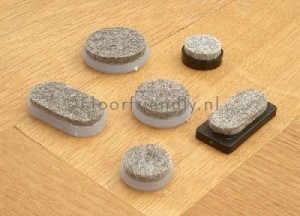 Losse viltschijfjes | Floorfriendly - Floorfriendly