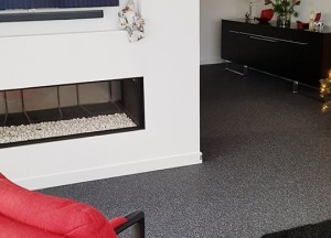 Moderne zwarte grindvloer | Unica-Vloeren