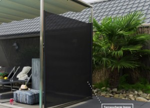 Oprolbaar wind terrasscherm | ZONZ