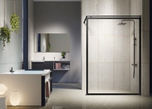 Kuadra H Design douchewand | Novellini