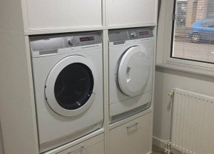 Functionele wandkast bijkeuken | Wastoren