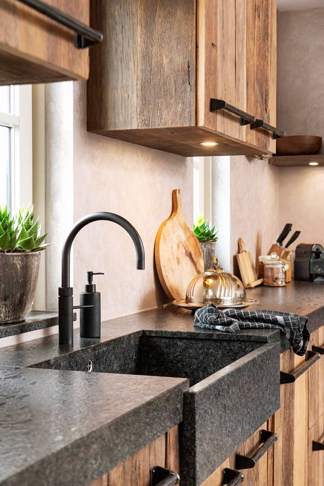 Massief oud hout keuken | RestyleXL