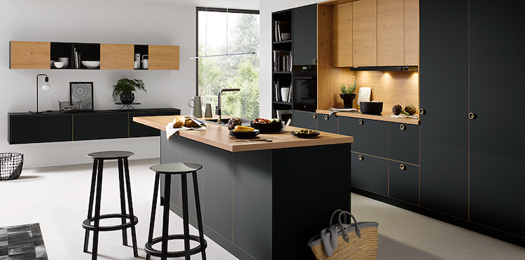 Moderne donkere keukens | Schüller