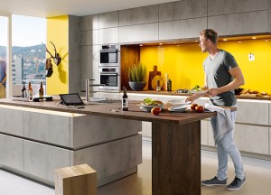 Industriële keuken met betonlook | Schüller - 