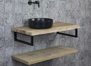 Massief eiken bladmeubel - H&amp;R Badmeubelen