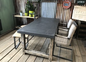 Betonnen tafel robuust Grafiet - Woodindustries