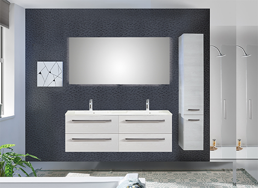 Badkamermeubel mineraalmarmer wastafel Delta 1 | Pelipal
