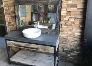 Eiken robuust badkamermeubel - Woodindustries