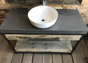 Eiken robuust badkamermeubel