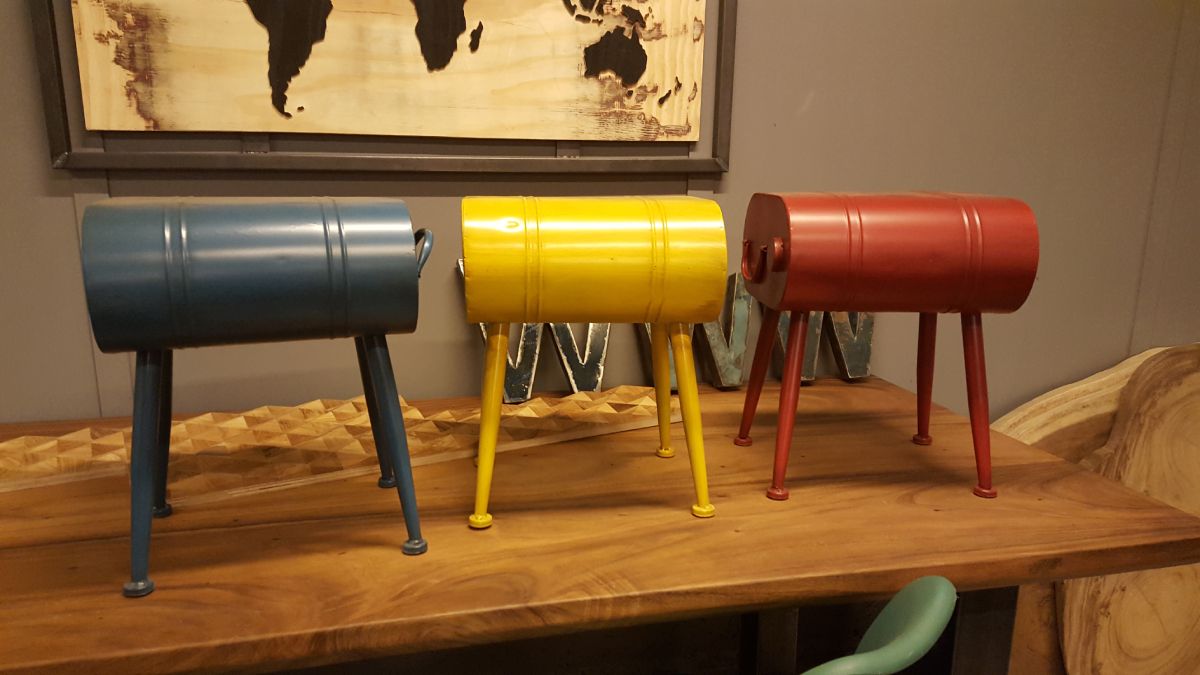 Industrieële stalen kruk