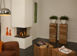 Op de hoek haard | Trimline Fires - Trimline Fires