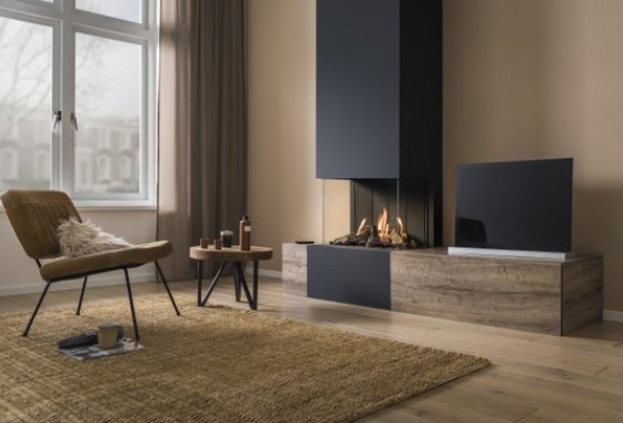Panorama inbouw gashaard | Trimline Fires - Trimline Fires