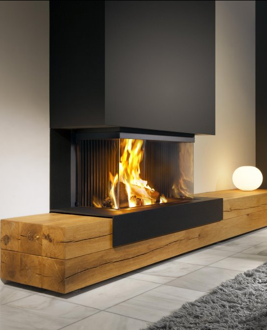 Minimalistisch gesloten houthaard | Kalfire