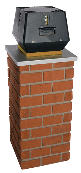 Rookgasventilator voor houthaard