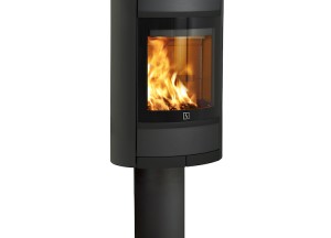 Houtkachel op kolomvoet | Scan