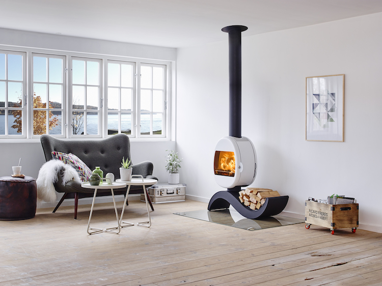 Ronde design haard | Scan