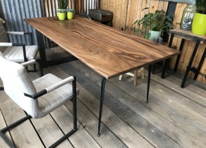 Industriële rechthoekige teak tafel - Woodindustries