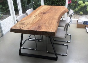 Elmwood boomstam tafel - Woodindustries