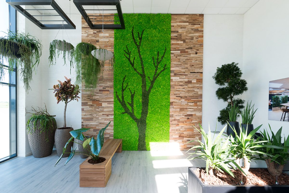 Houtstrips teakwall barnwood