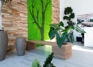 Houtstrips teakwall barnwood