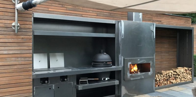 Buitenkeuken met haard | Zeno