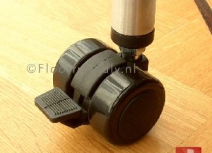 Zwenkwiel met rem | Floorfriendly - Floorfriendly