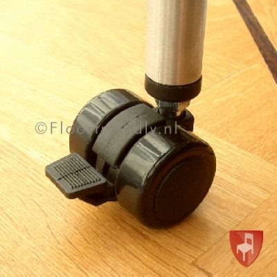 Zwenkwiel met rem | Floorfriendly
