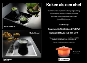 Actie! Falmec kookplaat met Le Creuset - Falmec
