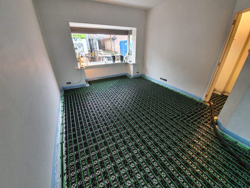 Warme woonkamervloer | WARP systems