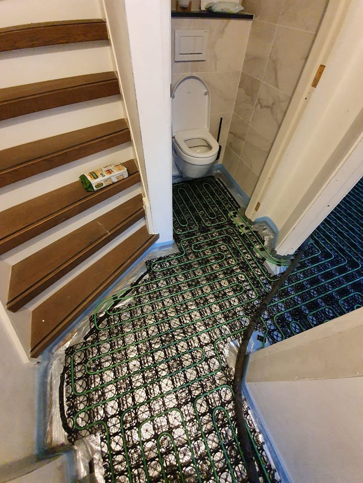 Verwarmde toiletvloer | WARP Systems