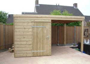 Houten berging | MG Houtbouw - MG Houtbouw